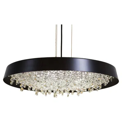 Pre-owned Lee Broom Manooi Tondo Crystal Chandelier By  In Transparent