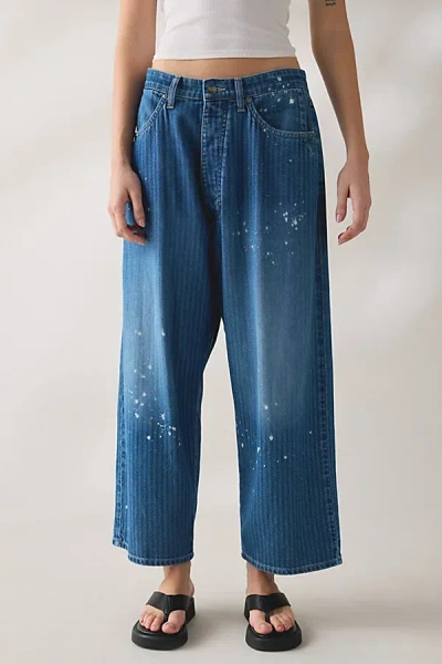 Lee Button-fly Crop High-rise Loose Jean In Western Blue Dx, Women's At Urban Outfitters