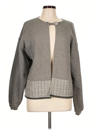 Pre-owned Lee Cardigan Sweater In Gray