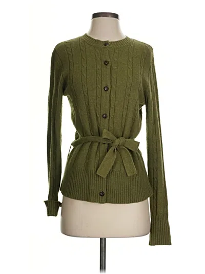 Pre-owned Lee Cardigan Sweater In Green
