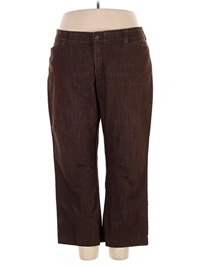 Pre-owned Lee Casual Pants In Brown