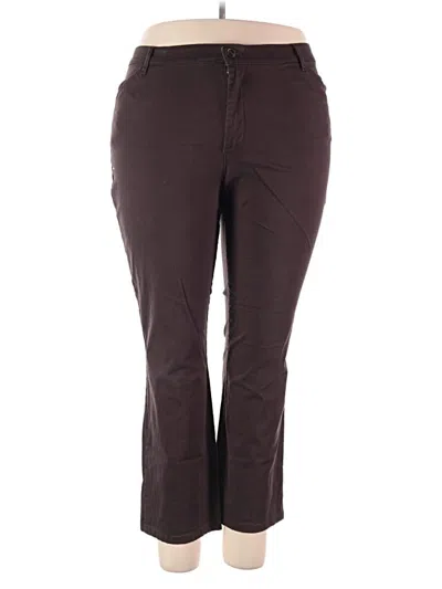 Pre-owned Lee Casual Pants In Brown
