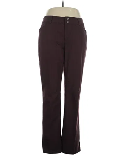 Pre-owned Lee Casual Pants In Burgundy