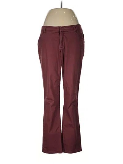 Pre-owned Lee Casual Pants In Burgundy
