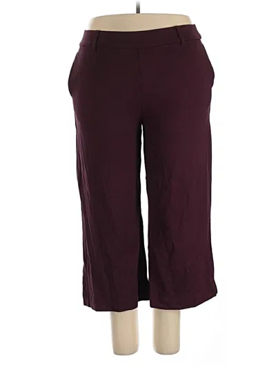 Pre-owned Lee Casual Pants In Burgundy