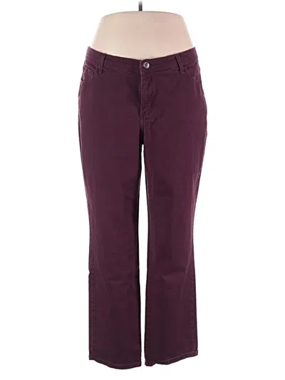 Pre-owned Lee Casual Pants In Burgundy