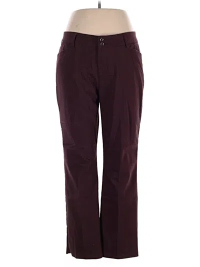 Pre-owned Lee Casual Pants In Burgundy