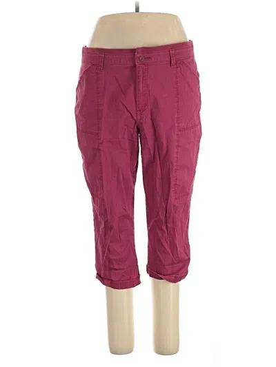 Pre-owned Lee Casual Pants In Burgundy