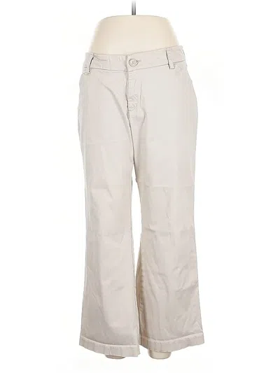 Pre-owned Lee Casual Pants In White