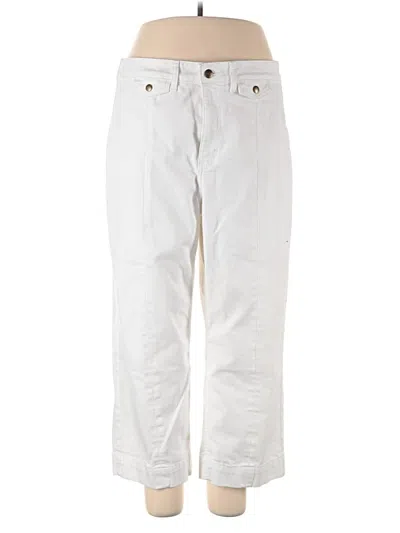 Pre-owned Lee Casual Pants In White