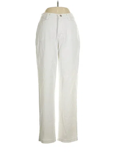 Pre-owned Lee Casual Pants In White