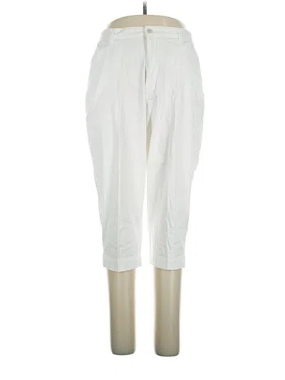 Pre-owned Lee Casual Pants In White