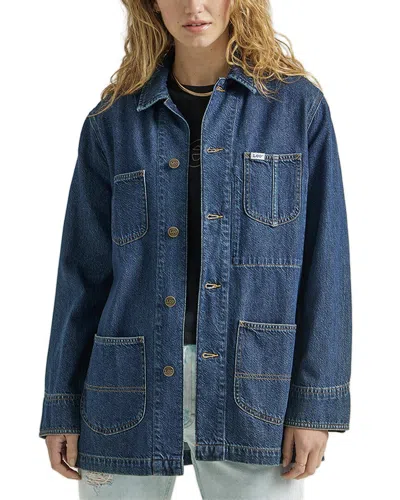 Lee Denim Chore Coat In Mid Cascade