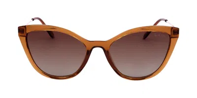 Lee Cooper Lc1004 C02 Women's Sunglasses Brown Size 52