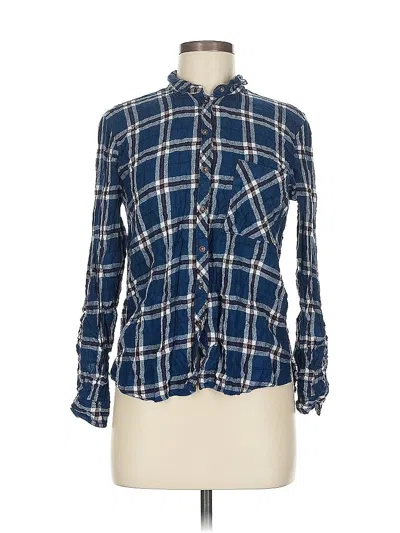 Pre-owned Lee Cooper Long Sleeve Button Down Shirt In Blue