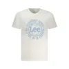 Lee White Cotton Men T-shirt In White