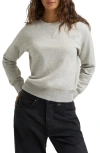 Lee Crewneck Crop Sweatshirt In Gray