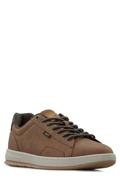 Lee Dante Faux Leather Sneaker In Brown