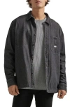 Lee Denim Overshirt In Grey Black