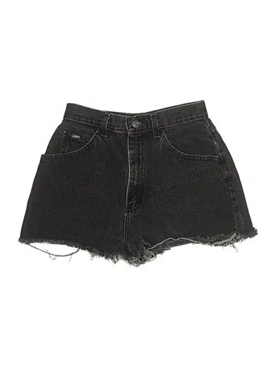 Pre-owned Lee Denim Shorts In Black