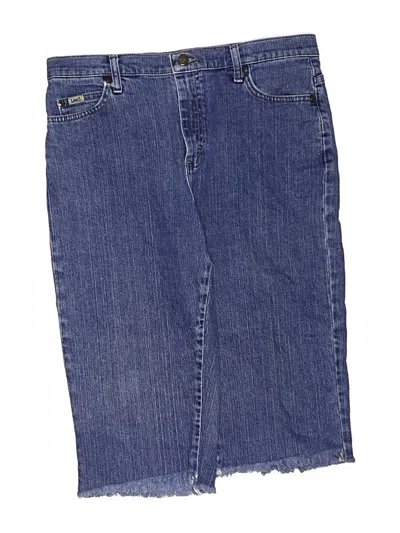 Pre-owned Lee Denim Shorts In Blue