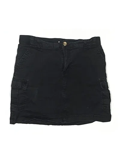 Pre-owned Lee Denim Skirt In Black