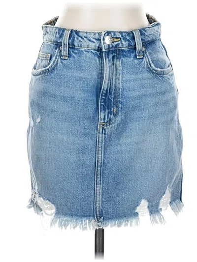 Pre-owned Lee Denim Skirt In Blue