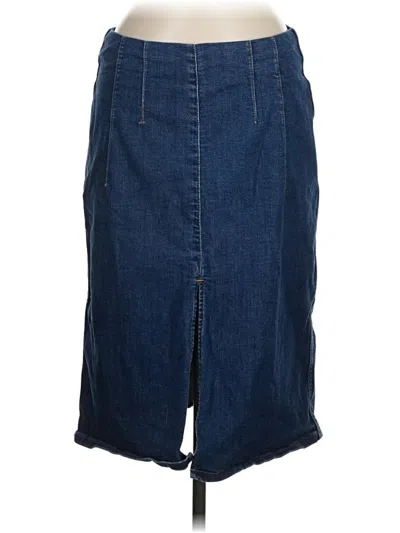 Pre-owned Lee Denim Skirt In Blue