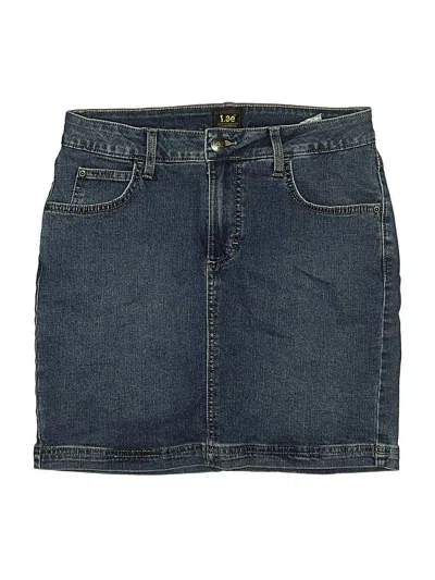 Pre-owned Lee Denim Skirt In Blue