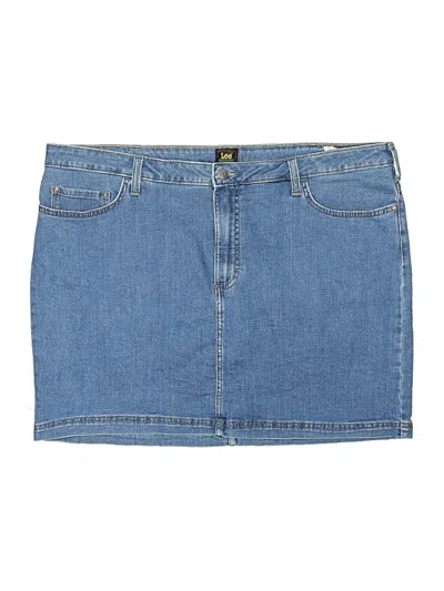 Pre-owned Lee Denim Skirt In Blue