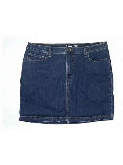 Pre-owned Lee Denim Skirt In Blue
