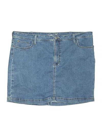 Pre-owned Lee Denim Skirt In Blue