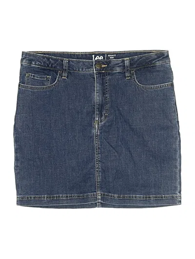 Pre-owned Lee Denim Skirt In Blue