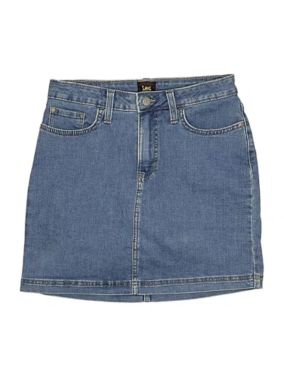 Pre-owned Lee Denim Skirt In Blue