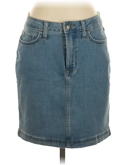 Pre-owned Lee Denim Skirt In Blue