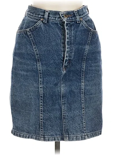 Pre-owned Lee Denim Skirt In Blue