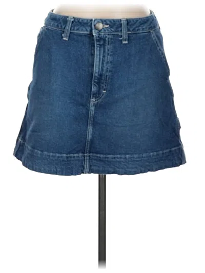 Pre-owned Lee Denim Skirt In Blue