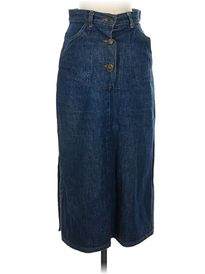Pre-owned Lee Denim Skirt In Blue