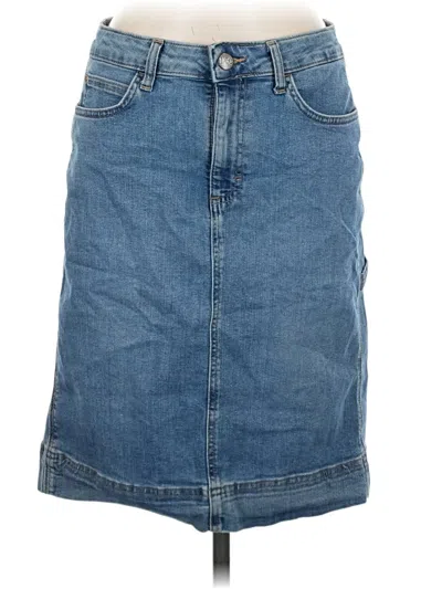 Pre-owned Lee Denim Skirt In Blue