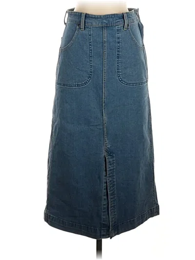 Pre-owned Lee Denim Skirt In Blue