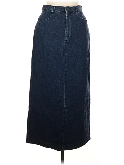 Pre-owned Lee Denim Skirt In Blue