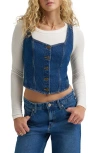 Lee Denim Vest In Blue