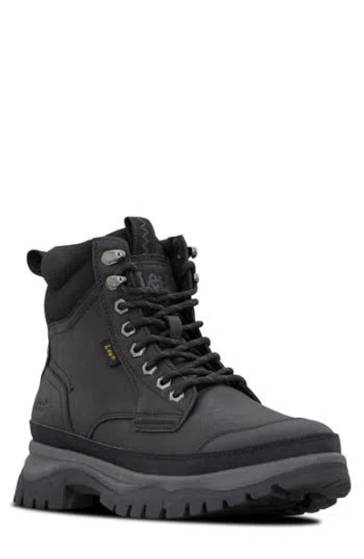Lee Denver Faux Leather Boot In Black