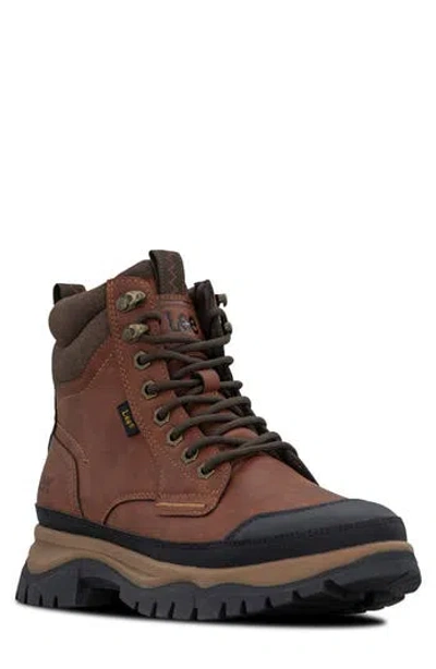 Lee Denver Faux Leather Boot In Brown
