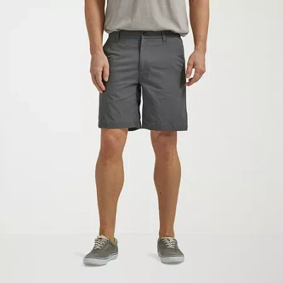 Lee Extreme Motion Mens 9" Stretch Fabric Moisture Wicking Hybrid Short In Gray