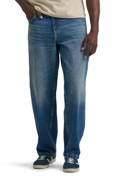 Lee Henry Baggy Wide Leg Jeans In Lucky Blue