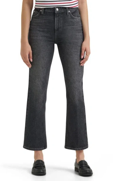 Lee High Waist Kick Boot Flare Jeans In Black