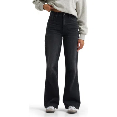 Lee High Waist Retro A-line Jeans In Black