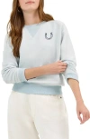 Lee Horsehoe Logo Raglan Sve Cotton Blend Sweatshirt