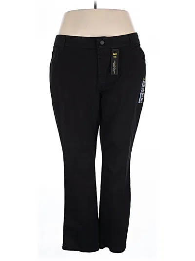 Pre-owned Lee Jeggings In Black